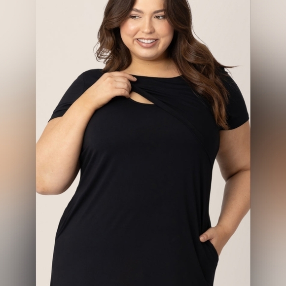 Kindred Bravely-Eleanora Bamboo Maternity & Nursing Dress, Size Small - Picture 5 of 6